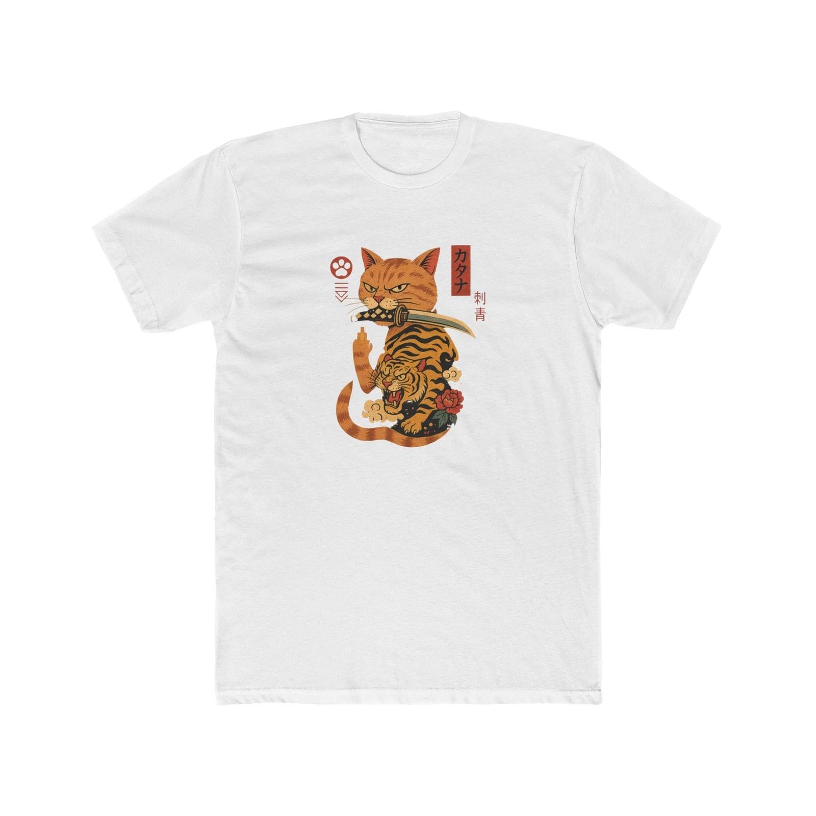 Ф.У. Футболка с изображением крутого кота-самурая Catana 2XL