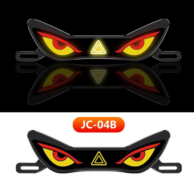 Devil's Eye Universal Motorcycle License Plate Light – Anti-Tailgating Dynamic Expression
