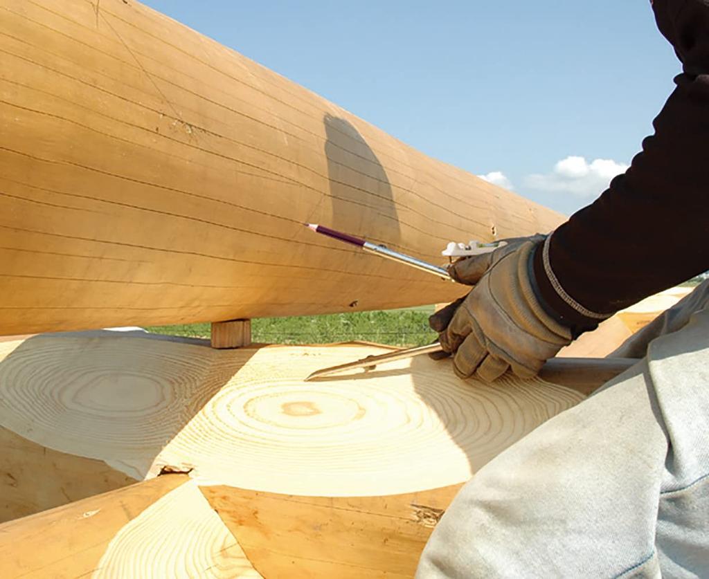 Shinwa Sokutei Podwójny rysik do drewna 77590