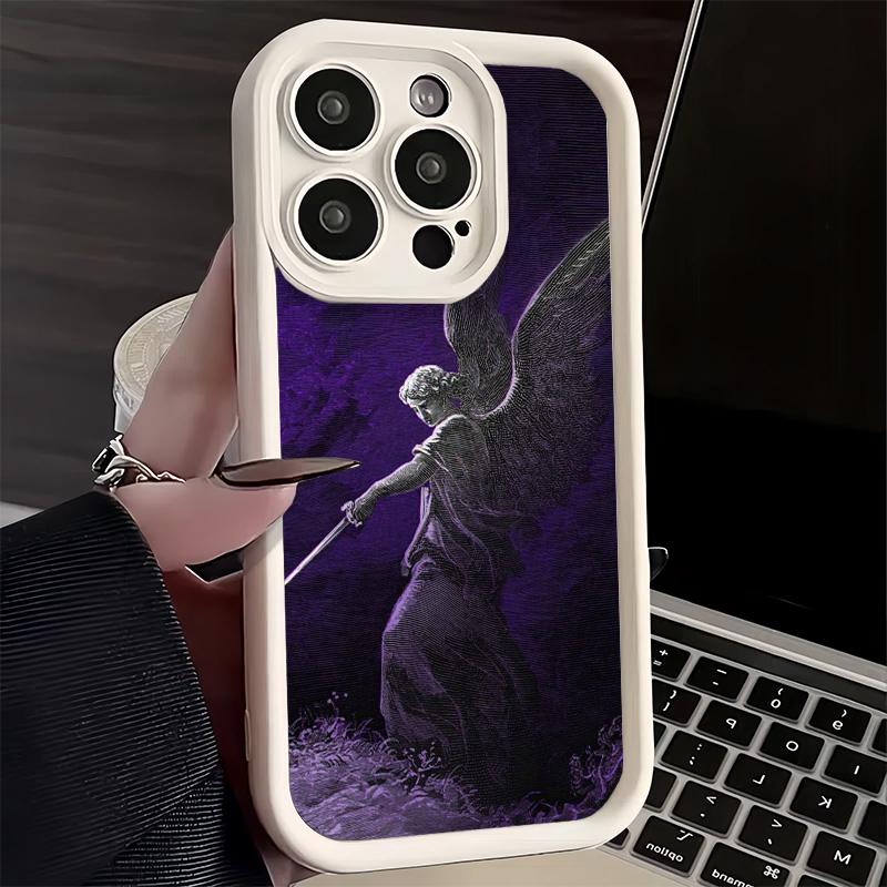 Phone Case for iPhone 17 Air 16E 15 16 Pro Max Archangel Michael Aesthetics Cover 14 Plus 13 12 Mini Soft Shell Silicone Fundas