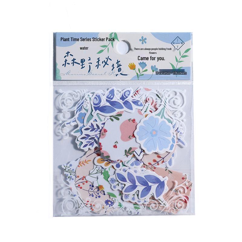 Plant Time Series DIY Journal Stickers: 36 Sheets, 8 Styles for Decoration