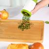 Herb Grinder, Multi-Purpose Spice Grinder, Stainless Steel Manual Garlic Crusher, Kitchen Seasoning Grinder for Cilantro Pepper