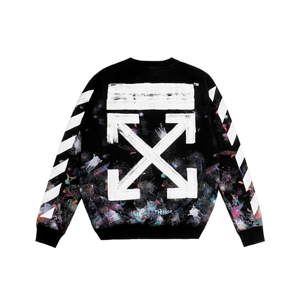 OFF WHITE Sweatshirt Mens Black OMBA003F176190309901