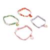 4pcs Cat Collar Polyester Multipurpose Pet Safety Collar with Bell for Small Cats Dogs Pets