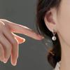 2024 High-End Pearl Stud Earrings: 925 Sterling Silver, Light Luxury Women's Accessory