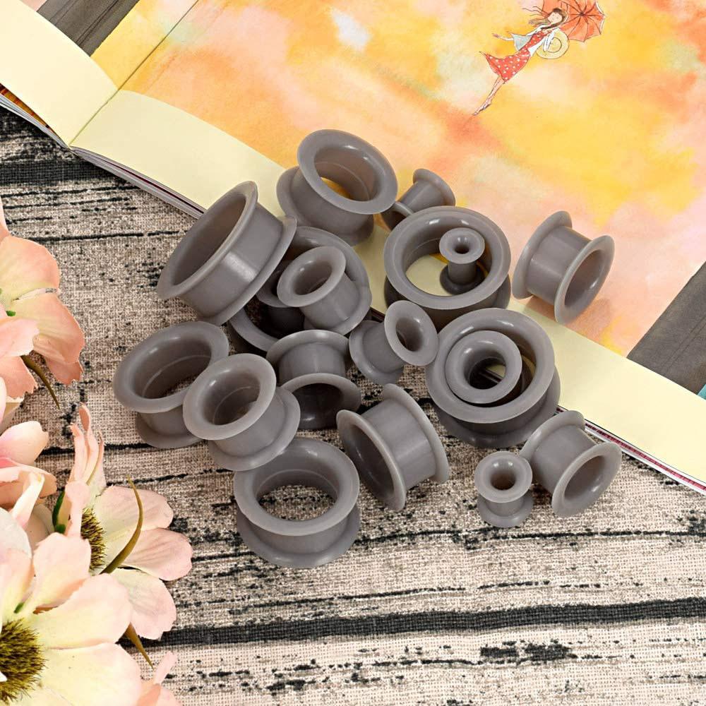 1Pair 3-48mm Silicone Ear Plugs And Tunnels Piercing Expander Piercing Tunnel Ear Tunnels Stretchers Plug Oreille Ear Gauges