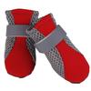 4 Stück Haustier-Hundeschuhe, rutschfeste, weiche Sohle, atmungsaktives Mesh, verstellbare Riemen, Stiefel