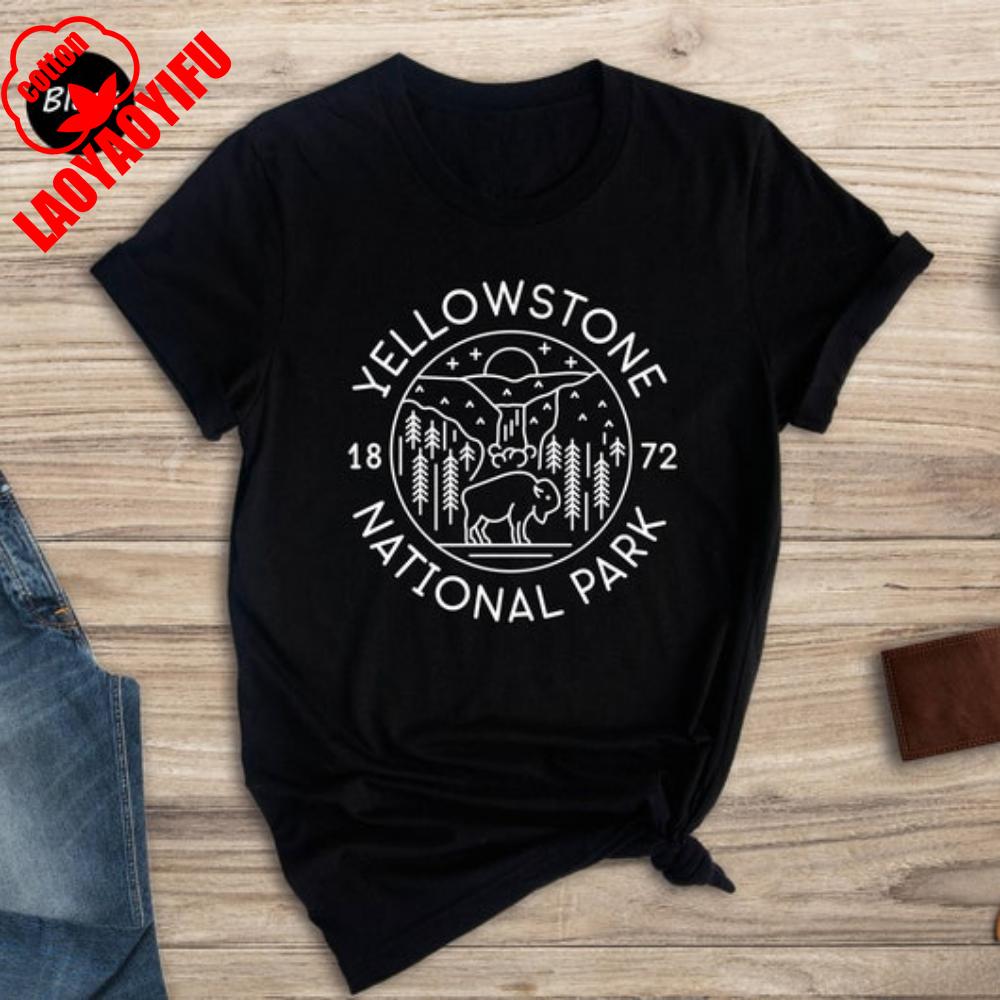 Yellowstone Park Shirt Yellowstone National Park Shirt Yellowstone Souvenir Casual for Daily Wear and Casual Outings