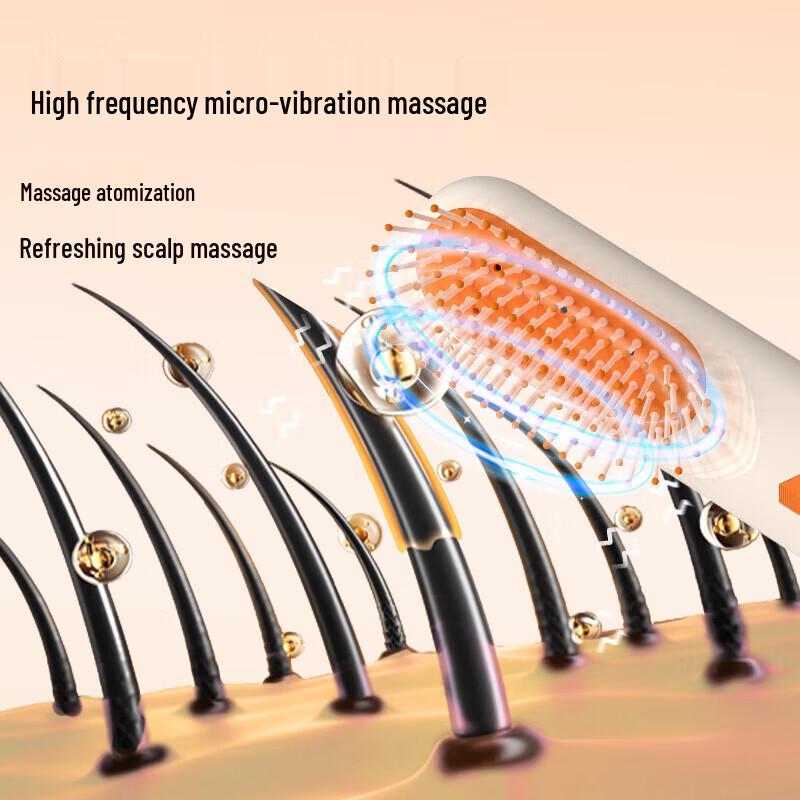 HEZHENG Essential Oil Atomizing Massage Comb CN Plug (adapter Included)