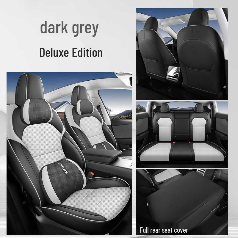 Tesla Model Y All-Season Wear-Resistant Leather Seat Covers & Cushions