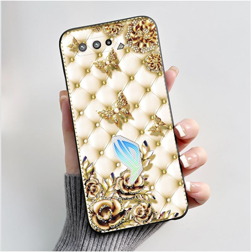 Casing For Asus Rog Phone 5 Rog 5s ZS673KS ZS676KS Case Luxury Dragon Cute Cool Boys Girls Soft Black Matte Silicone Back Cover