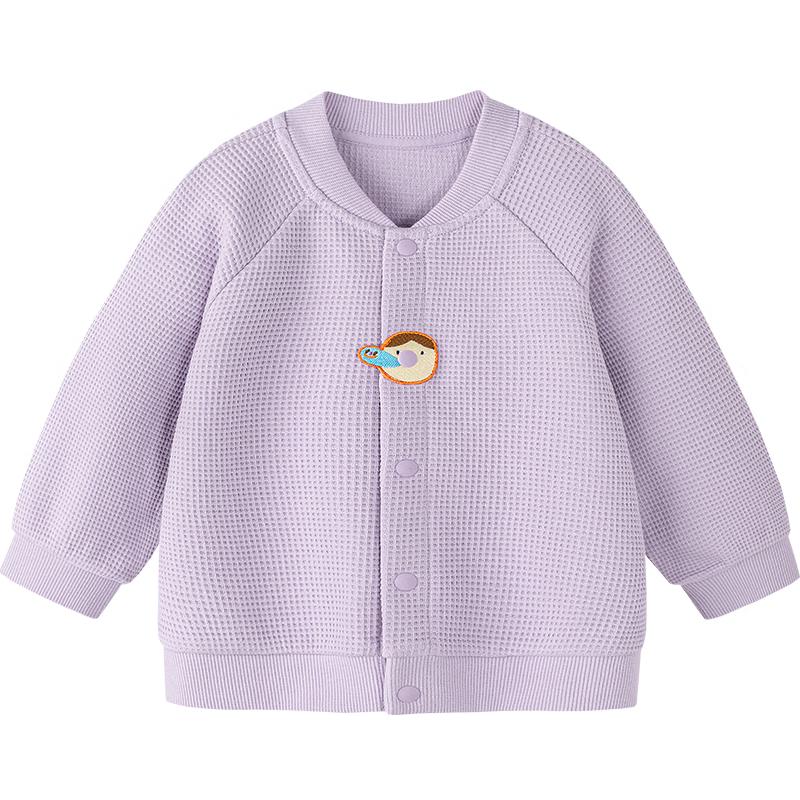 Minibala 100% Cotton Waffle Knit Baby Cardigan 100