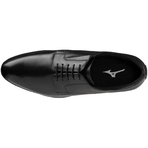 Mizuno Exlite PT 2 Walking Shoes, Wide, Lightweight, Casual Leather Shoes, Men's, Black, Size 26.0 cm, 3E