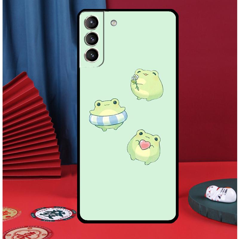 Kawaii Frosch Handyhülle Für Samsung Galaxy S24 Ultra S9 S10 S20 FE S21 S22 S23 Plus S25 Ultra Rückseite