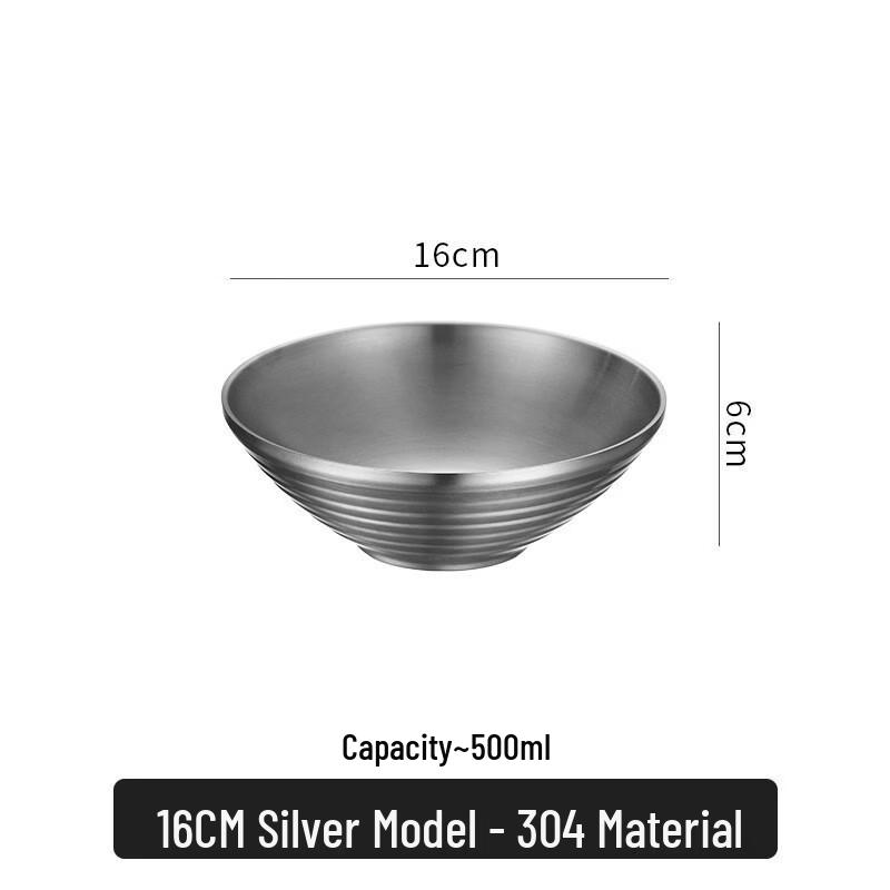 304 Stainless Steel Korean Noodle & Soup Bowl