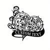 Custom Heart Name Metal Wall Art Sign - Personalized Love Wall Hanging, Perfect Wedding Gift for Couples