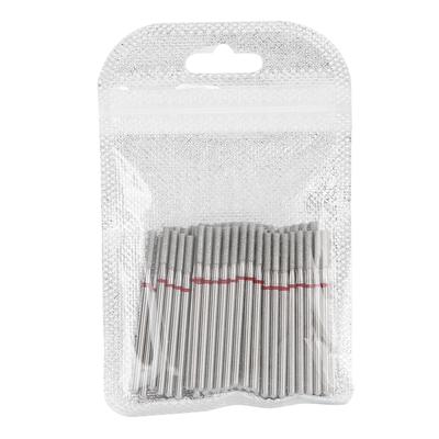 50pcs Flat Head Nail Polishing Grinding Head Nail Art Dead Skin Removal Nail Drill Bits