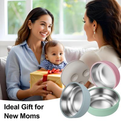 Yousheng Stainless Steel Baby Bowls with Suction 2-in-1 Toddler Feeding Plates Heat-Resistant Spill-Proof Suction Bowls for Infant