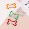 Bone Spring Clasps Aluminum Alloy Spring Buckle Metal Carabiner Keychains Outdoor Camping Accessories