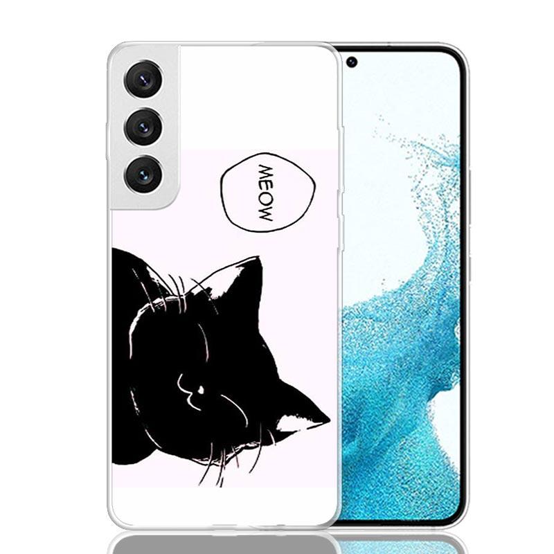 Cat Cute Kitten Cartoon Case Phone Cover for Samsung Galay Note 20 Ultra 10 Pro Lite 9 8 S10 Plus S9 S8 + S7 Edge Trend Fundas N
