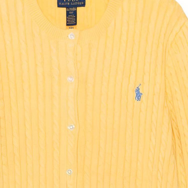 Polo Ralph Lauren Solid Cable Knit Sweater Kids sweater Yellow CWPOSWEG6820241-700