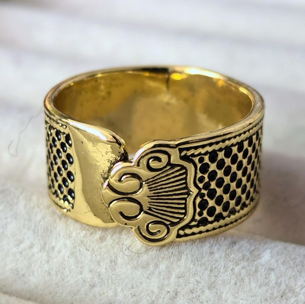 Retro Auspicious Cloud Ring Inel deschis pentru bărbați Inel unic pentru bărbați Inel Auspicious Thimble