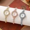 Luxe Dameshorloges Eenvoudige Quartz Polshorloges Kleine Wijzerplaat Horloges Armband Dameshorloge Cadeau Klok