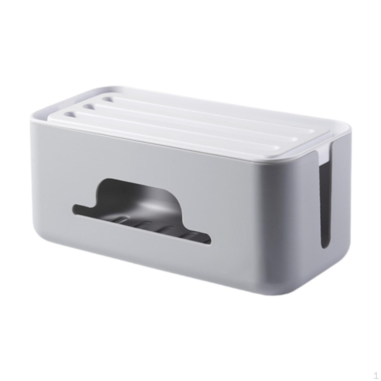 

Коробка для организации кабелей, органайзер для проводов, удобный, легкий чехол-органайзер для сетевого фильтра для серый