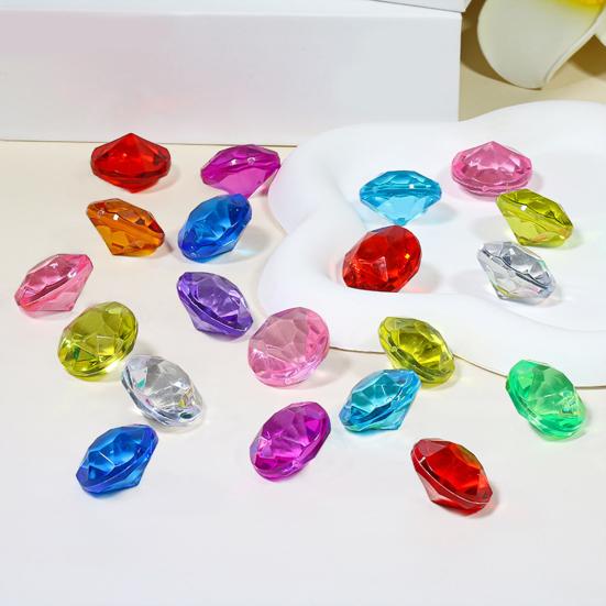 26Pcs Diving Gems Underwater Gemstones Simulated Crystal Big Colorful Faux Diamond Large Pool Gems for Swimming Training Games Party
