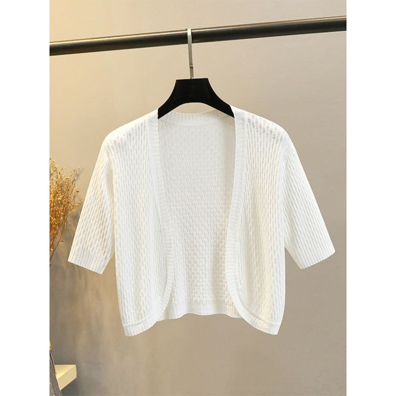 Ice Silk Thin Small Waistcoat Outer Skirt Knitted Cardigan