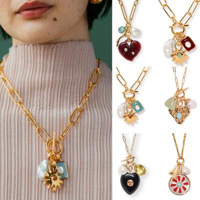 Elegant Simple Designs Colorful Pendant Necklace Jewelry Accessory for Daily Wear and Special Event Stylish Outfits