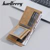 Baellerry Men Short Wallets Casual Design Business Card Holder Fashion Money Pack Purse