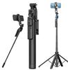 AI Face Tracking Wireless Selfie Stick with Remote Control Stable Quadrapod Balanced Shooting Aluminum Mobile Stand Tripod