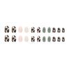 Three-dimensional metallic star light line removable manicure piece 24 pieces press on nails