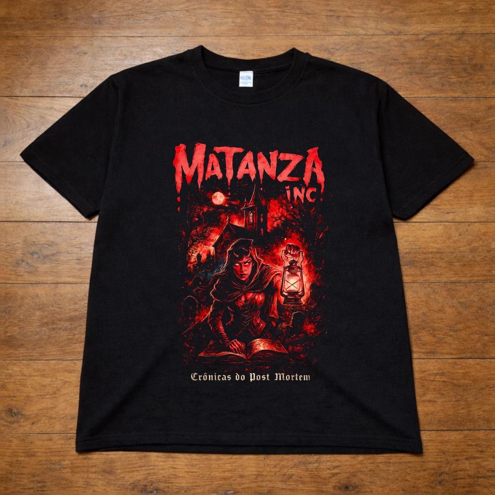 Matanza Inc Crnicas Do Post Mortem Футболка Рок Металл Группа Взрослые Дети Черный 2XL