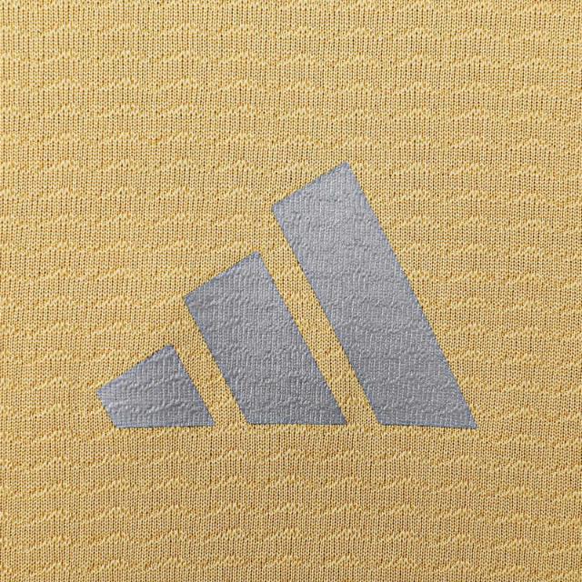 Adidas Solid Color Crew Neck Casual Comfort Short Sleeve T-Shirt Men Tops Yellow IS3740