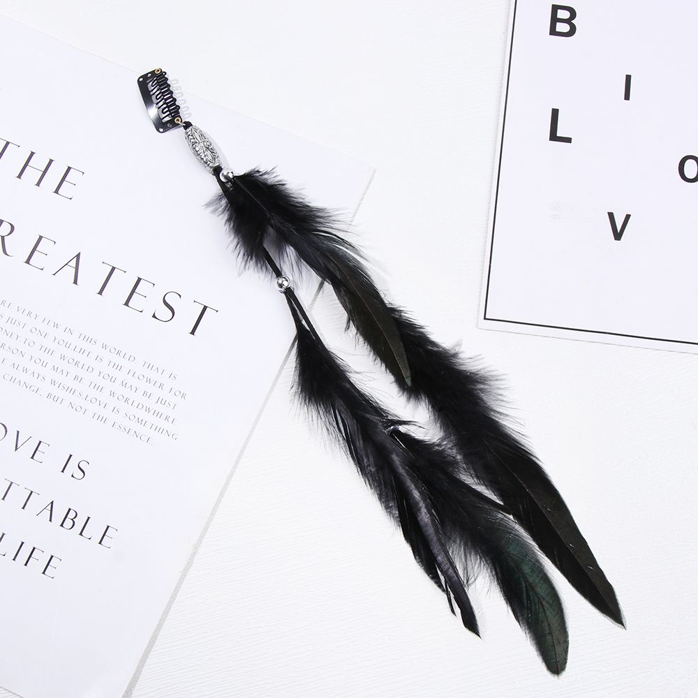 Fashion Extensions Handmade Hippie Headpieces Headband Headwear Feather Hair Rope Novelty Hairclips