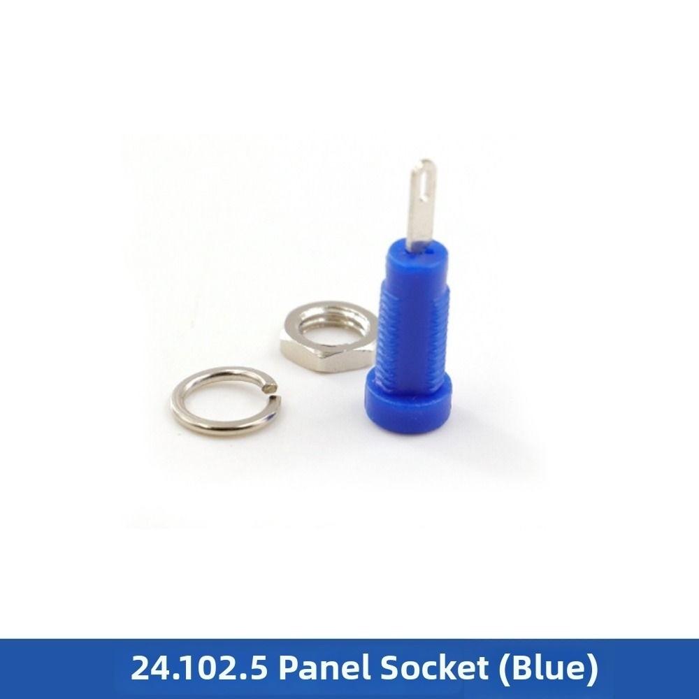 6pcs 24*7.3mm Banana Socket 2mm Terminal Test Hole DIY Parts Jack Electrical Connector