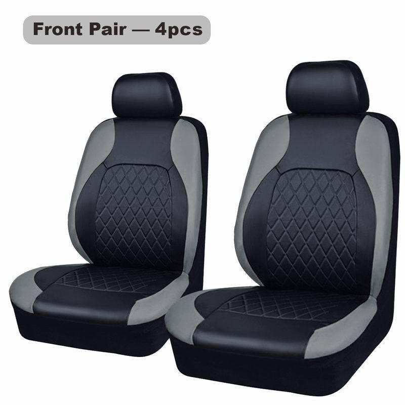 Universal PU Leather Car Seat 9-Piece Set - All-Season Style