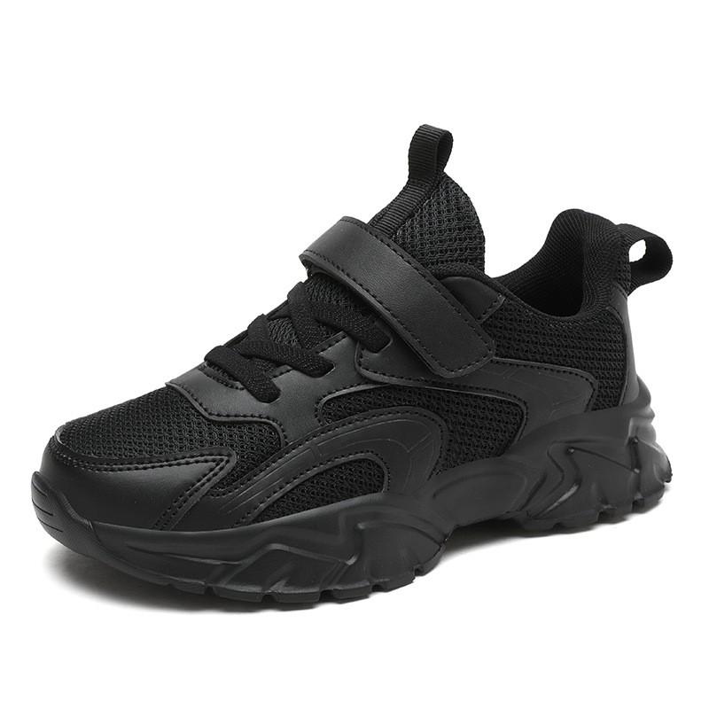 Kids White Mesh Running Shoes Boys Girls Lightweight Breathable Sport Sneakers School Uniform Compatible