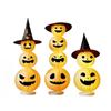 Light-Up Halloween Pumpkin Lantern Ornaments for Bar and Storefront Decor