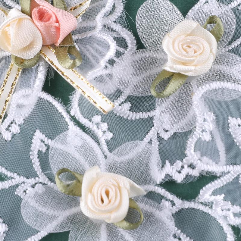 Cute Cartoon Mesh Bow Lace Embroidery Sticker DIY Hand Account Accessories Accessories Brooch Hairpin Hair Accessories Accessories