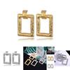 Modern Simple Geometric Alloy Earrings For Women With Independent Packaging
