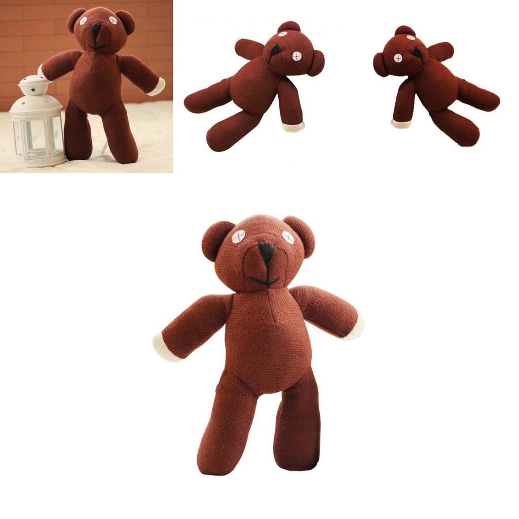 Mr Bean Teddy Plush Doll Brown 23cm Soft Stuffed Figure For Kids Gift And Novelty