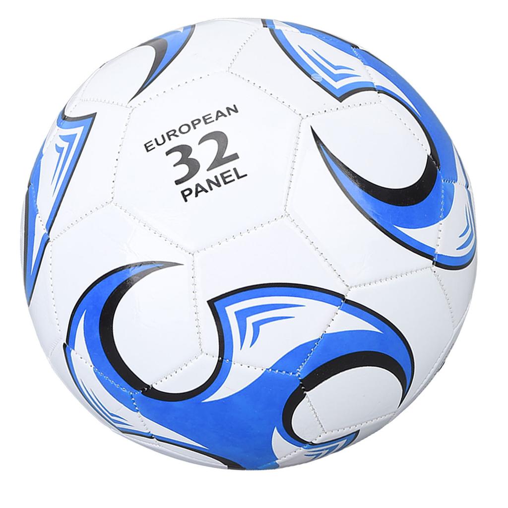 Size 5 Soccer Ball PVC for Competitions Training Exams Official Indoor Outdoor Play Blue