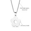 Stainless Steel Material Flower Pendant Necklace Jewelry Birthday Gift for Girls