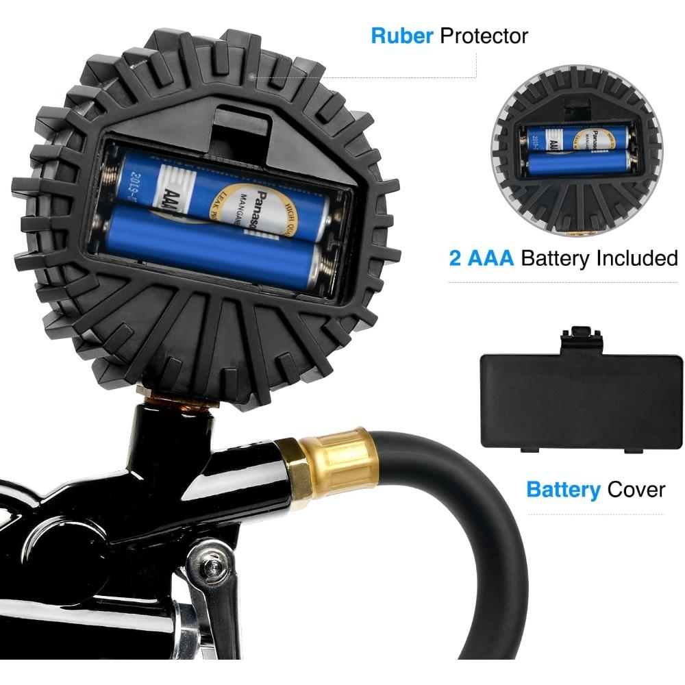 Nilight Digital Tire Inflator Pressure Gauge Pressure Monitoring Gauge Meter Tool Tires Manometer Inflation Inspection Parts Mass Air Flow 3