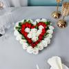 Heart Shaped Artificial Flower Decorations Photo Props for Wedding Centerpieces Road Leading Flower Rack Decorations