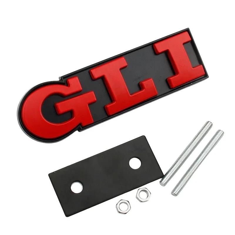 BSJ1 For VOLKSWAGEN VW GTI Metal Car Front Grille Emblem Badge for Volkswagen GLI Letters Amarok Beetle JETTA Lupo Arteon TIGUAN TOUA in2