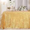 Goldene Pailletten-Tischdecke Rechteckige Tischabdeckung Für Weihnachten Hochzeit Geburtstag Geschäfts-Cocktailparty-Dekor